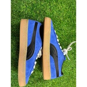 Puma Suede Sneakers Royal Sapphire Black Gum Sole Big Kids US 4 EU 35.5 NWOT